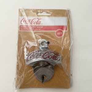 Coca Cola Red and Silver Wall-Mounted Bottle Opener
